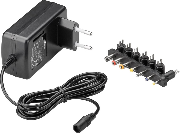 Goobay Universell strømforsyning (9 V - 24 V maks. 24 W / 1,5 A) inkl. 7x DC-adaptere i gruppen HJEM, HUS OG HAGE / El og belysning / Strømadaptere hos TP E-commerce Nordic AB (C86856)