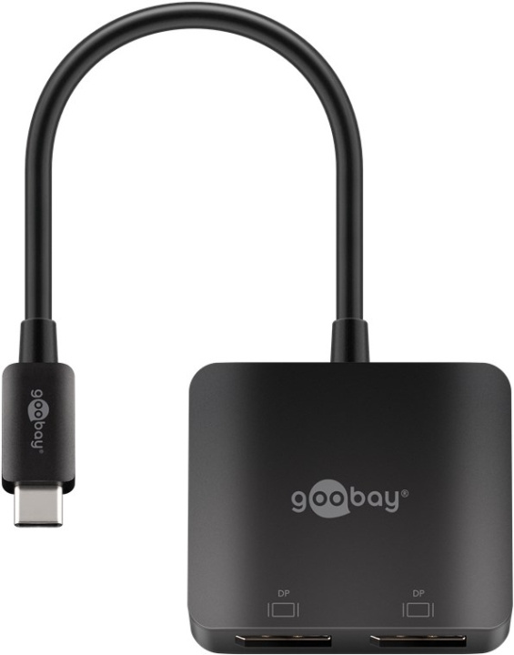 Goobay USB-C™ til 2x DisplayPort™-adapter utvider én USB-C™-port med to DisplayPort™-porter i gruppen Datautstyr / Kabler og adaptere / DisplayPort / Adaptere hos TP E-commerce Nordic AB (C86869)