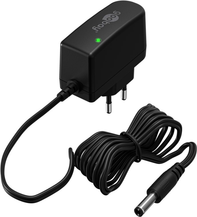 Goobay 12 V strømforsyning (12 W / 1,0 A) med senterpinne (hann) 5,5 mm x 2,5 mm i gruppen HJEM, HUS OG HAGE / El og belysning / Strømadaptere hos TP E-commerce Nordic AB (C86886)