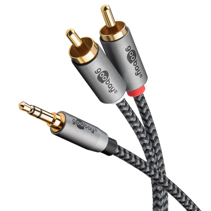 Goobay Audioadapterkabel AUX, 3,5 mm jack til stereo RCA-plugg, 2 m Pawl 3,5 mm plugg (3-pinners, stereo) > 2x RCA-plugg (lyd venstre/høyre) i gruppen Elektronikk / Kabler og adaptere / Lyd analog / Adaptere hos TP E-commerce Nordic AB (C86890)
