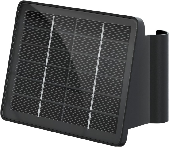 Goobay Quadros solcelle LED-vegglampe, svart 50 lm, 3 moduser varmhvit til kaldhvit (3000, 4200, 6500 K), for indirekte utendørsbelysning i gruppen HJEM, HUS OG HAGE / El og belysning / Utendørsbelysning / Fasadebelysning / Uten bevegelsessensor hos TP E-commerce Nordic AB (C86948)