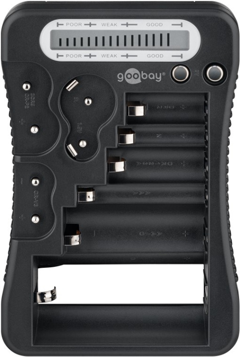 Goobay Batteritester med LCD-display for standard- og fotobatterier og alle vanlige knappceller i gruppen Elektronikk / Batterier & Ladere / Batterilader hos TP E-commerce Nordic AB (C86985)