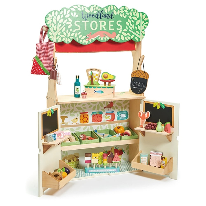 Tender Leaf Woodenland butikk og teater - (TL8256) i gruppen LEKER, BARN OG BABY / Leker / Lite hjem & rollespill hos TP E-commerce Nordic AB (C87147)