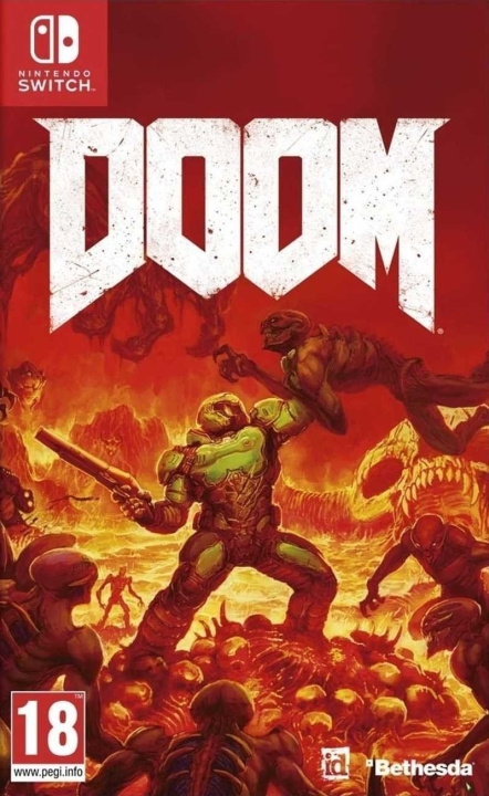 Bethesda DOOM (kode i en boks) i gruppen Elektronikk / TV-spill & tilbehør / Nintendo Switch / Spel hos TP E-commerce Nordic AB (C87543)
