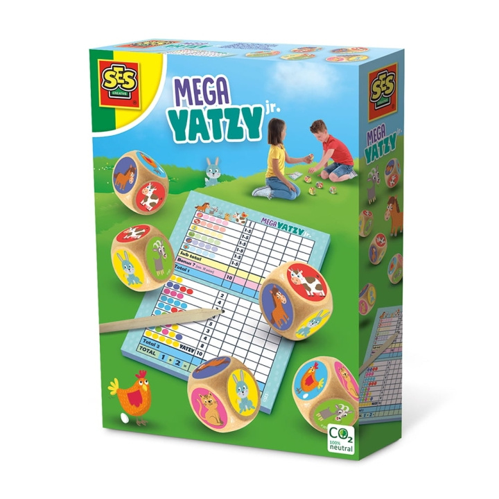 SES Creative Spill - Yatzy - Mega Junior - (S02294) i gruppen LEKER, BARN OG BABY / Spill / Utespill hos TP E-commerce Nordic AB (C87927)