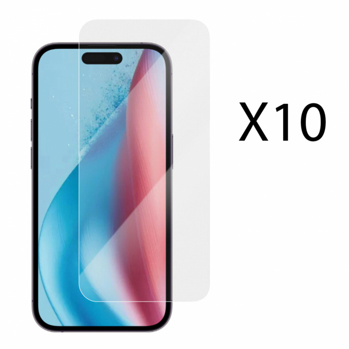 Champion Skjermbeskytter iPhone 16/15/15 Pro 10-pakning i gruppen SMARTTELEFON & NETTBRETT / Mobilbeskyttelse / Apple / iPhone 16 hos TP E-commerce Nordic AB (C88218)