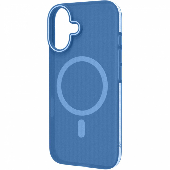 Celly Magsuit MagSafe-kompatibelt skall iPhone 16 halvtransparent Blå i gruppen SMARTTELEFON & NETTBRETT / Mobilbeskyttelse / Apple / iPhone 16 hos TP E-commerce Nordic AB (C88242)