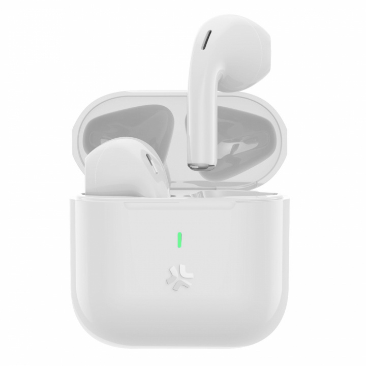 Celly Compact True Wireless Bluetooth-hodetelefoner Drop White i gruppen Elektronikk / Lyd & Bilde / Hodetelefoner & Tilbehør / Hodetelefoner hos TP E-commerce Nordic AB (C88245)