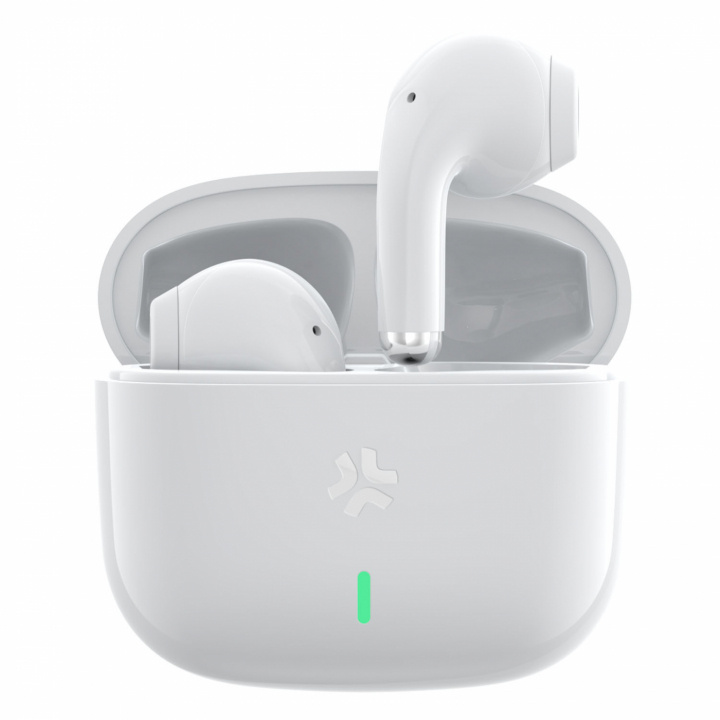 Celly Tips1 True Wireless Bluetooth-hodetelefoner Drop/In-Ear White i gruppen Elektronikk / Lyd & Bilde / Hodetelefoner & Tilbehør / Hodetelefoner hos TP E-commerce Nordic AB (C88251)