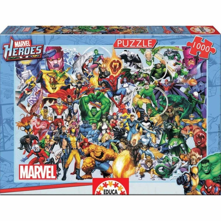Educa 1000 Marvel Heroes puslespill (80-15193) i gruppen SPORT, FRITID & HOBBY / Hobby / Puslespill hos TP E-commerce Nordic AB (C89525)