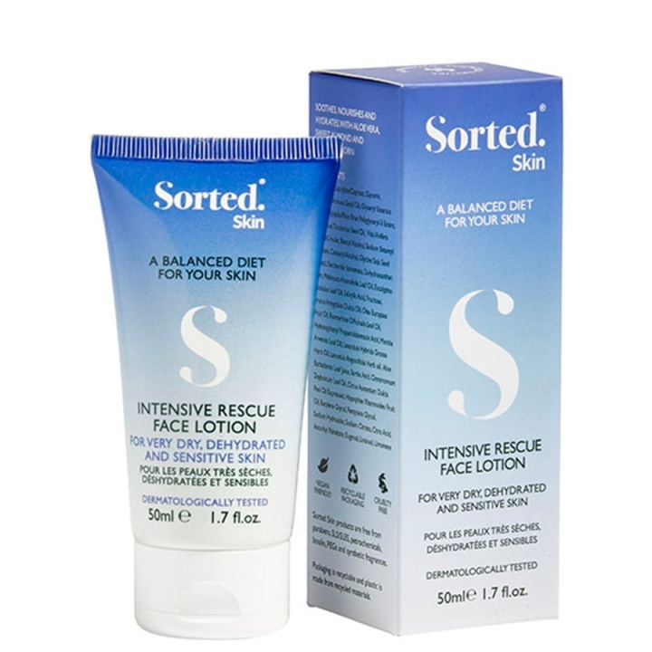 Sorted Skin Intensive Rescue Face Lotion 50 ml i gruppen HELSE OG SKJØNNHET / Hudpleie / Ansikt / Dagkrem hos TP E-commerce Nordic AB (C89632)
