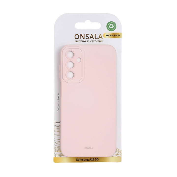 Onsala Back Silicone Touch Recycled Samsung A16 4G/A16 5G Chalk Pink i gruppen SMARTTELEFON & NETTBRETT / Mobilbeskyttelse / Samsung hos TP E-commerce Nordic AB (C90694)