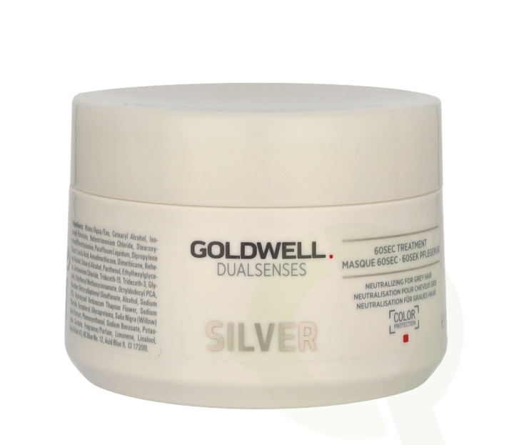 Goldwell Dualsenses Silver 60Sec Treatment 200 ml i gruppen HELSE OG SKJØNNHET / Hår & styling / Hårpleie / Hårmaske hos TP E-commerce Nordic AB (C90819)