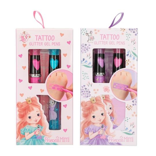 Princess Mimi Tattoo Glitter Gel Pens ( 0412324 ) i gruppen LEKER, BARN OG BABY / Leker / Håndtverk hos TP E-commerce Nordic AB (C90975)