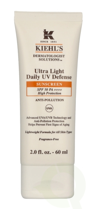 Kiehl\'s D.S. Ultra Light Daily UV Defense Sunscreen SPF50 60 ml Anti-Pollution for alle hudtyper i gruppen HELSE OG SKJØNNHET / Hudpleie / Soling / Solkrem hos TP E-commerce Nordic AB (C91957)