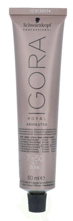 Schwarzkopf Igora Royal Absolutes Permanent Colour Cream 60 ml 7-50 i gruppen HELSE OG SKJØNNHET / Hår & styling / Hårpleie / Hårfarge / Hårfarge & Fargebombe hos TP E-commerce Nordic AB (C92223)