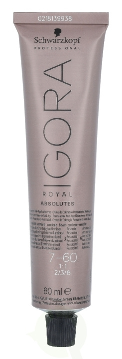 Schwarzkopf Igora Royal Absolutes Permanent Colour Cream 60 ml 7-60 i gruppen HELSE OG SKJØNNHET / Hår & styling / Hårpleie / Hårfarge / Hårfarge & Fargebombe hos TP E-commerce Nordic AB (C92224)