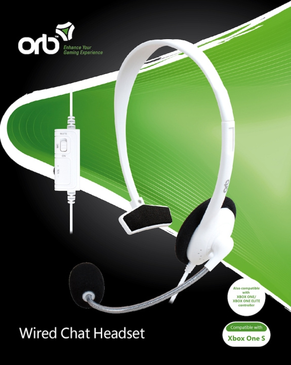 ORB Kablet chat-hodesett - For Xboxone S i gruppen Elektronikk / TV-spill & tilbehør / Xbox One / Tilbehør hos TP E-commerce Nordic AB (C92411)