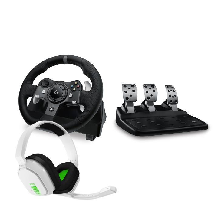 Logitech G920 Driving Force Racing Wheel inkl. Astro A10 Gaming Headset-pakke i gruppen Datautstyr / GAMING / Ratt & joysticks hos TP E-commerce Nordic AB (C92929)