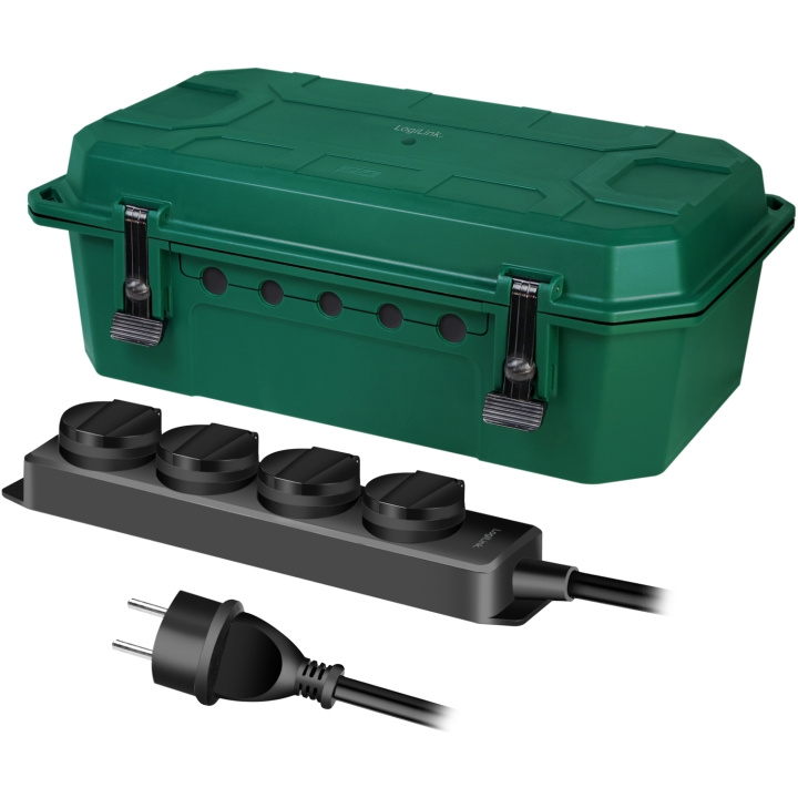 LogiLink Utendørs kabelvernboks med 4-veis strømuttak IP54 i gruppen Elektronikk / Kabler og adaptere / Kabelhåndtering hos TP E-commerce Nordic AB (C93457)
