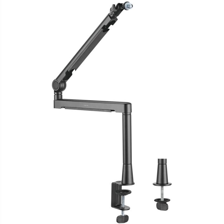 LogiLink Profesjonell mikrofonarm med kabelhåndtering Aluminium Svart i gruppen Datautstyr / Datamaskin Tilbehør / Mikrofoner hos TP E-commerce Nordic AB (C93475)