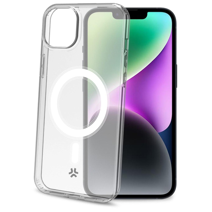 Celly Gelskinmag TPU-deksel MagSafe kompatibel iPhone 15 Transparent i gruppen SMARTTELEFON & NETTBRETT / Mobilbeskyttelse / Apple / iPhone 15 hos TP E-commerce Nordic AB (C93491)