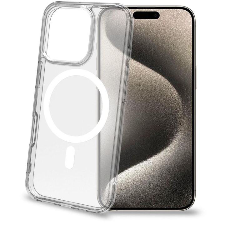 Celly Gelskinmag TPU-deksel MagSafe kompatibel iPhone 16 Pro Transparent i gruppen SMARTTELEFON & NETTBRETT / Mobilbeskyttelse / Apple / iPhone 16 hos TP E-commerce Nordic AB (C93502)