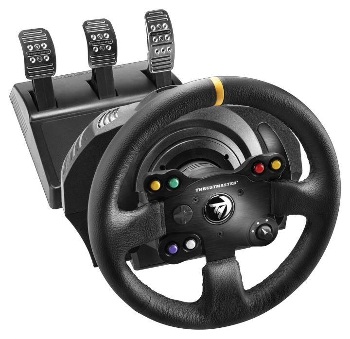 ThrustMaster TX Racing Wheel - lærutgave i gruppen Datautstyr / GAMING / Ratt & joysticks hos TP E-commerce Nordic AB (C93565)