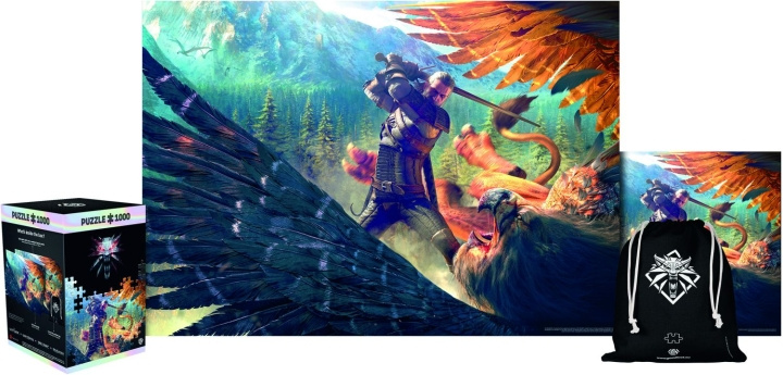 Good Loot Premium Gaming Puzzle - The Witcher: Griffin Fight Puslespill 1000 Bri