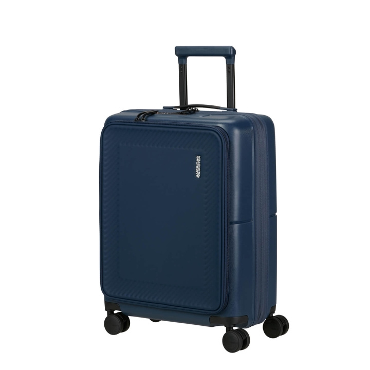 American Tourister DashPop Spinner 55/23 Pocket Midnight Blue i gruppen SPORT, FRITID & HOBBY / Reise / Kofferter hos TP E-commerce Nordic AB (C94701)