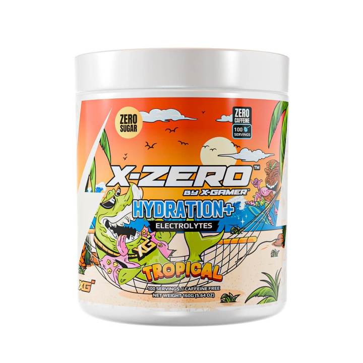 X-GAMER X-Zero 160 gram Tropical - Hydration+ i gruppen Datautstyr / GAMING / Energidrikke for gamere hos TP E-commerce Nordic AB (C94708)