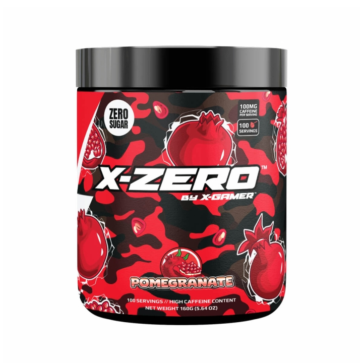 X-GAMER X-Zero 160 gram Pomegranate i gruppen Datautstyr / GAMING / Energidrikke for gamere hos TP E-commerce Nordic AB (C94711)