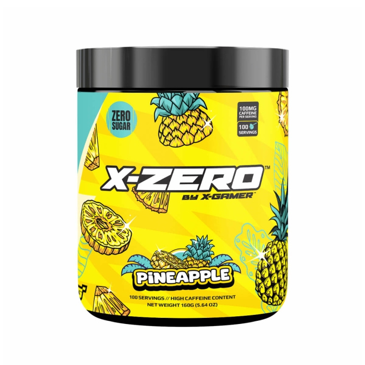 X-GAMER X-Zero 160 gram Pineapple i gruppen Datautstyr / GAMING / Energidrikke for gamere hos TP E-commerce Nordic AB (C94714)