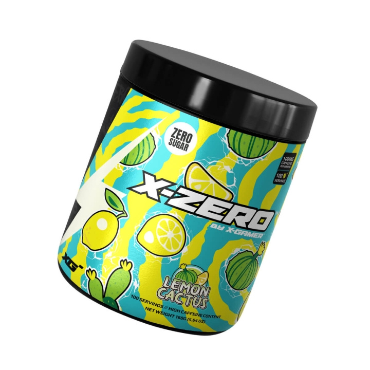X-GAMER X-Zero 160 gram Lemon Cactus i gruppen Datautstyr / GAMING / Energidrikke for gamere hos TP E-commerce Nordic AB (C94716)