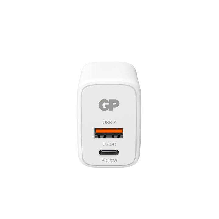 GP Wall Charger WM2B PD 20W USB-A + USB-C i gruppen SMARTTELEFON & NETTBRETT / Ladere og Kabler / Vegglader / Vegglader Type C hos TP E-commerce Nordic AB (C94728)