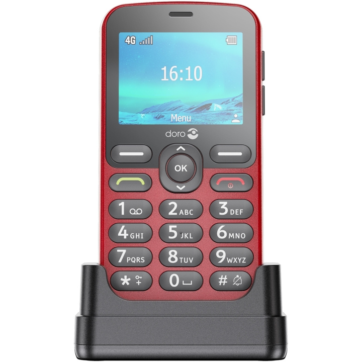Doro 1881 4G Rød i gruppen SMARTTELEFON & NETTBRETT / Mobiltelefoner & smartphones hos TP E-commerce Nordic AB (C94873)