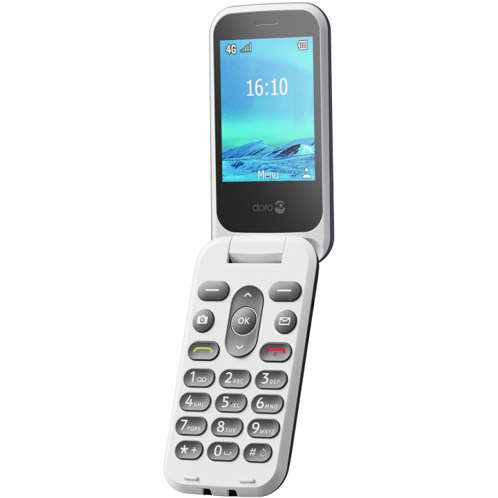 Doro 2821 4G Blå/Hvit i gruppen SMARTTELEFON & NETTBRETT / Mobiltelefoner & smartphones hos TP E-commerce Nordic AB (C94874)