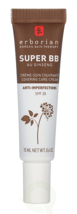 Erborian Super BB Covering Care-Cream SPF20 15 ml Chocolate i gruppen HELSE OG SKJØNNHET / Makeup / Makeup ansikt / CC/BB Cream hos TP E-commerce Nordic AB (C94911)