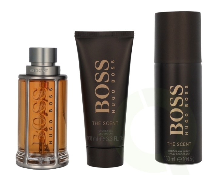 Hugo Boss Boss The Scent For Him Giftset 350 ml Edt 100ml/Deo Spray 150ml/Shower Gel 100ml i gruppen HELSE OG SKJØNNHET / Gavesett / Gavesett for ham hos TP E-commerce Nordic AB (C94972)