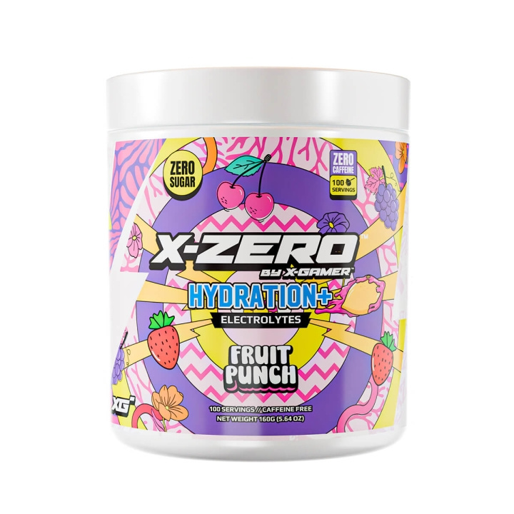 X-GAMER X-Zero 160 gram Fruit Punch - Hydration+ i gruppen Datautstyr / GAMING / Energidrikke for gamere hos TP E-commerce Nordic AB (C95414)