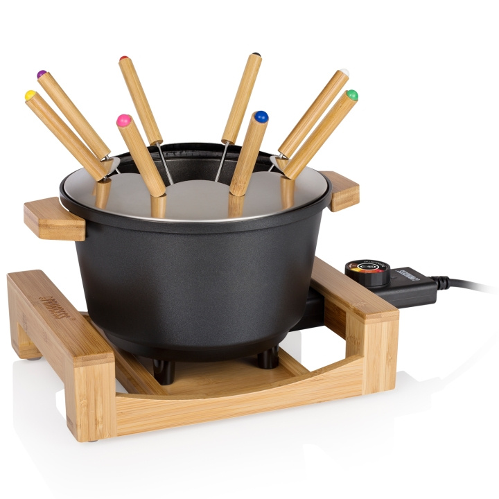 Princess Fonduesett Pure Bamboo 173025 1,5l 8stk pinner i gruppen HJEM, HUS OG HAGE / Husholdningsapparater / Fondue hos TP E-commerce Nordic AB (C95489)