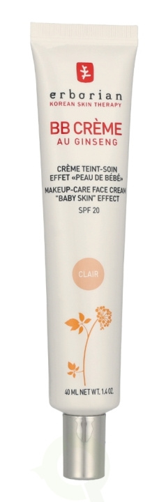 Erborian BB Cream Au Ginseng 5-In-1 Baby Skin Effect SPF20 40 ml Clair i gruppen HELSE OG SKJØNNHET / Makeup / Makeup ansikt / CC/BB Cream hos TP E-commerce Nordic AB (C95559)
