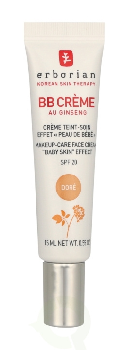 Erborian BB Cream Au Ginseng 5-In-1 Baby Skin Effect SPF20 15 ml Dore i gruppen HELSE OG SKJØNNHET / Makeup / Makeup ansikt / CC/BB Cream hos TP E-commerce Nordic AB (C95665)