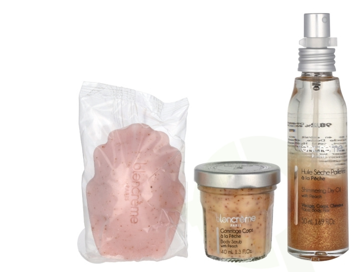 Blancreme Season Essentials Set - Fersken og aprikos 160 ml tørr olje 50 ml/såpe 70 g/kroppsskrubb 40 ml i gruppen HELSE OG SKJØNNHET / Gavesett / Gavesett for henne hos TP E-commerce Nordic AB (C95739)