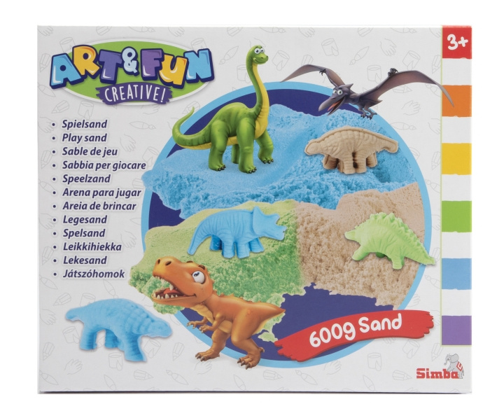 Art&Fun Art & Fun - Playsand Set Dinosaurs (106344621) i gruppen LEKER, BARN OG BABY / Leker / Lek leire, lek sand og tilbehør hos TP E-commerce Nordic AB (C97498)