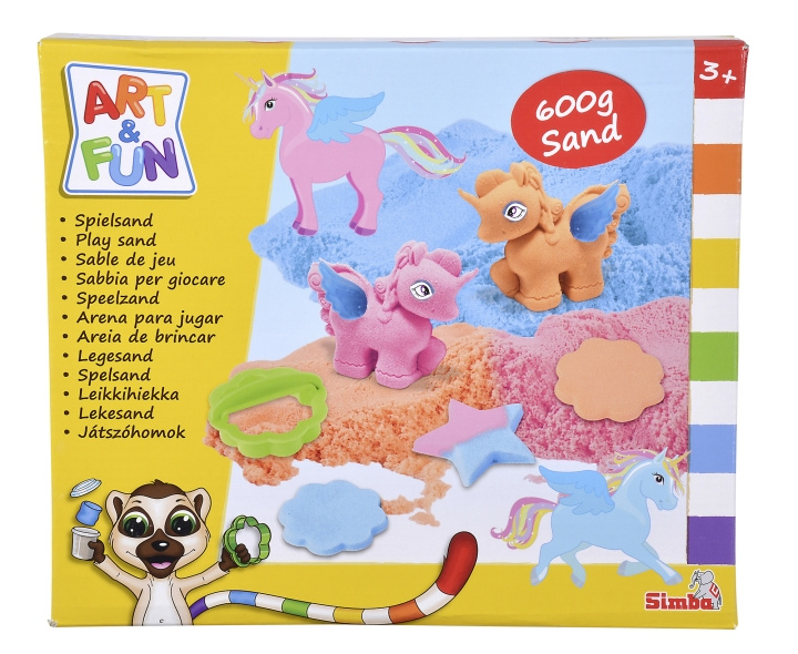 Art&Fun Playsand Set Unicorn (106344622) i gruppen LEKER, BARN OG BABY / Leker / Lek leire, lek sand og tilbehør hos TP E-commerce Nordic AB (C97499)