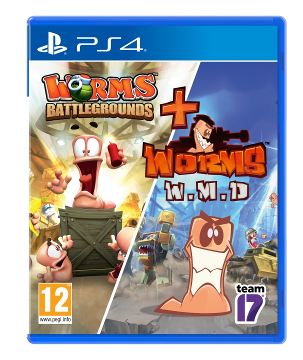 Team17 Worms Battlegrounds + Worms WMD Double Pack i gruppen Elektronikk / TV-spill & tilbehør / Sony PlayStation 4 / Spill hos TP E-commerce Nordic AB (C97934)