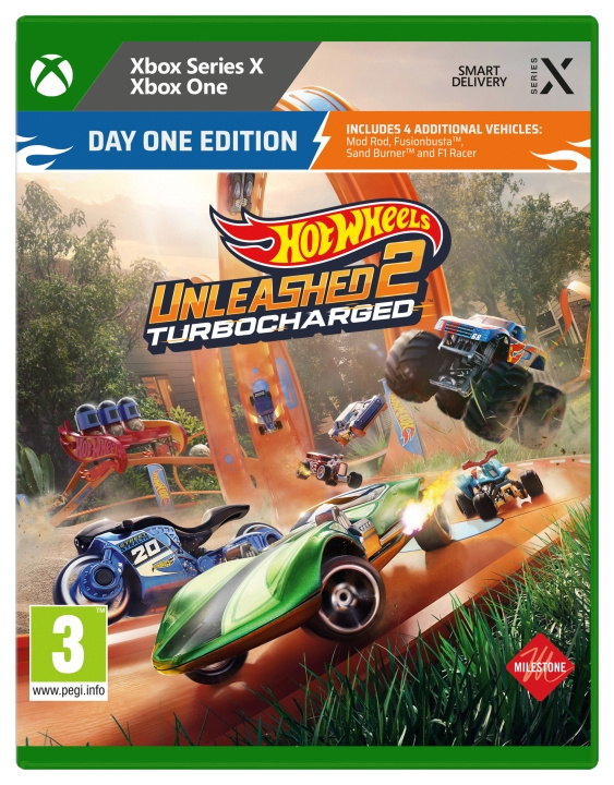 Milestone Hot Wheels Unleashed 2: Turbocharged (dag 1-utgave) i gruppen Elektronikk / TV-spill & tilbehør / Xbox Series X / Spill hos TP E-commerce Nordic AB (C98713)