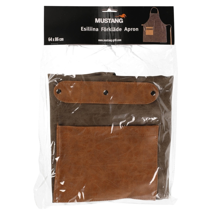 Mustang Grill Apron Brown i gruppen HJEM, HUS OG HAGE / Hageprodukter / Griller & Grilltilbehør hos TP E-commerce Nordic AB (C99558)
