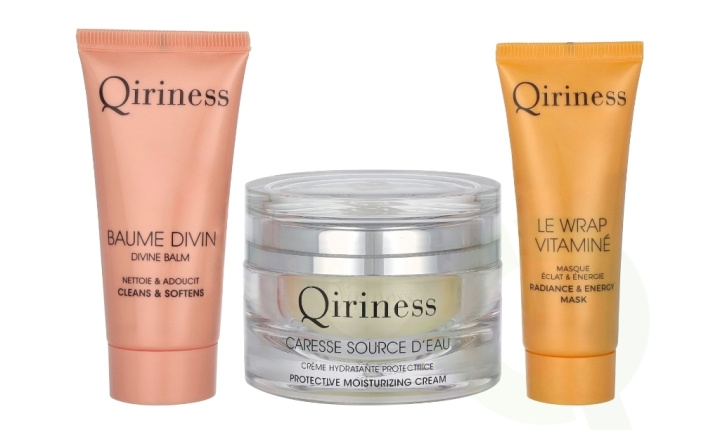 Qiriness Boite A Caresse Source D\'eau Set 100 ml Caresse Source d\'Eau Cream 50 ml/Balm Divin 30 ml/Vitamin Wrap 20 ml i gruppen HELSE OG SKJØNNHET / Gavesett / Gavesett for henne hos TP E-commerce Nordic AB (C99783)